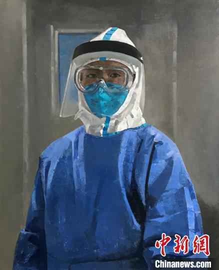 孙洪敏新作《逆行的天使》，受访者供图。　受访者供图 摄